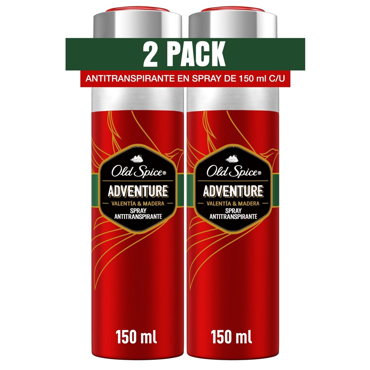 OLD SPICE - Antitranspirante en Spray Old Spice Adventure Empaque 2 Und