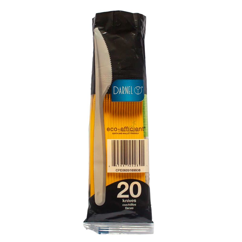 DARNEL - Cuchillo Darnel Amarillo Vivo Empaque 20 Und