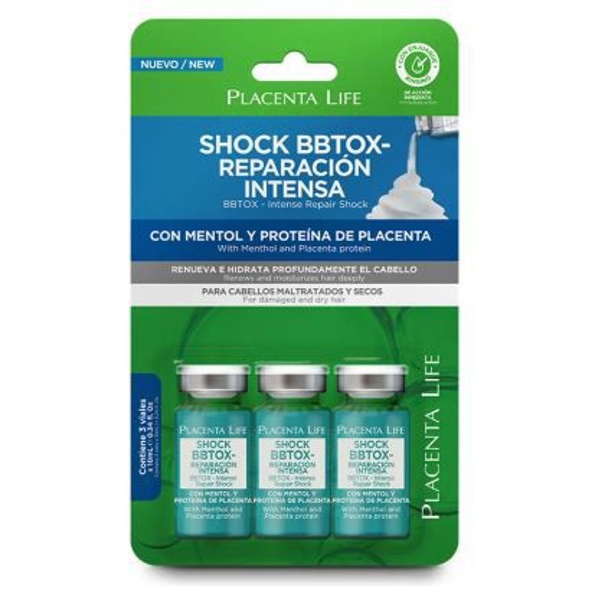 PLACENTA LIFE - Ampolla Placenta Life Bbtox Reparación Intensa Empaque 3 Und