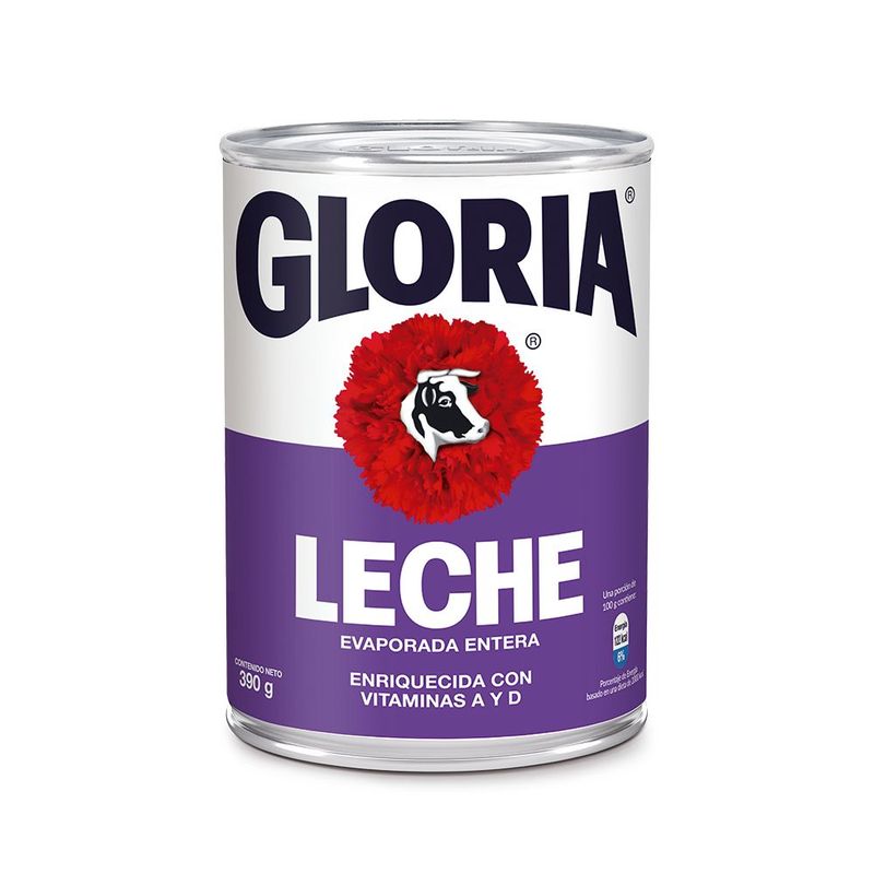 GLORIA - Leche Gloria Evaporada Entera 390 g