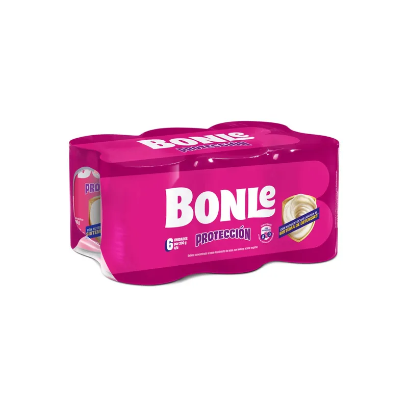 BONLE - Bebida Láctea Bonle Protección Sixpack Lata 390 g