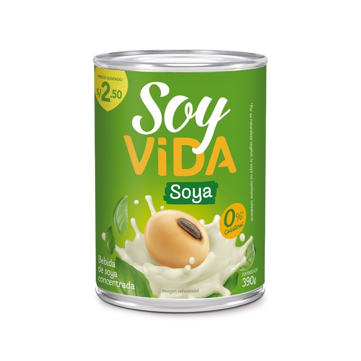 SOY VIDA - Bebida de Soya Soy Vida Lata 390 g