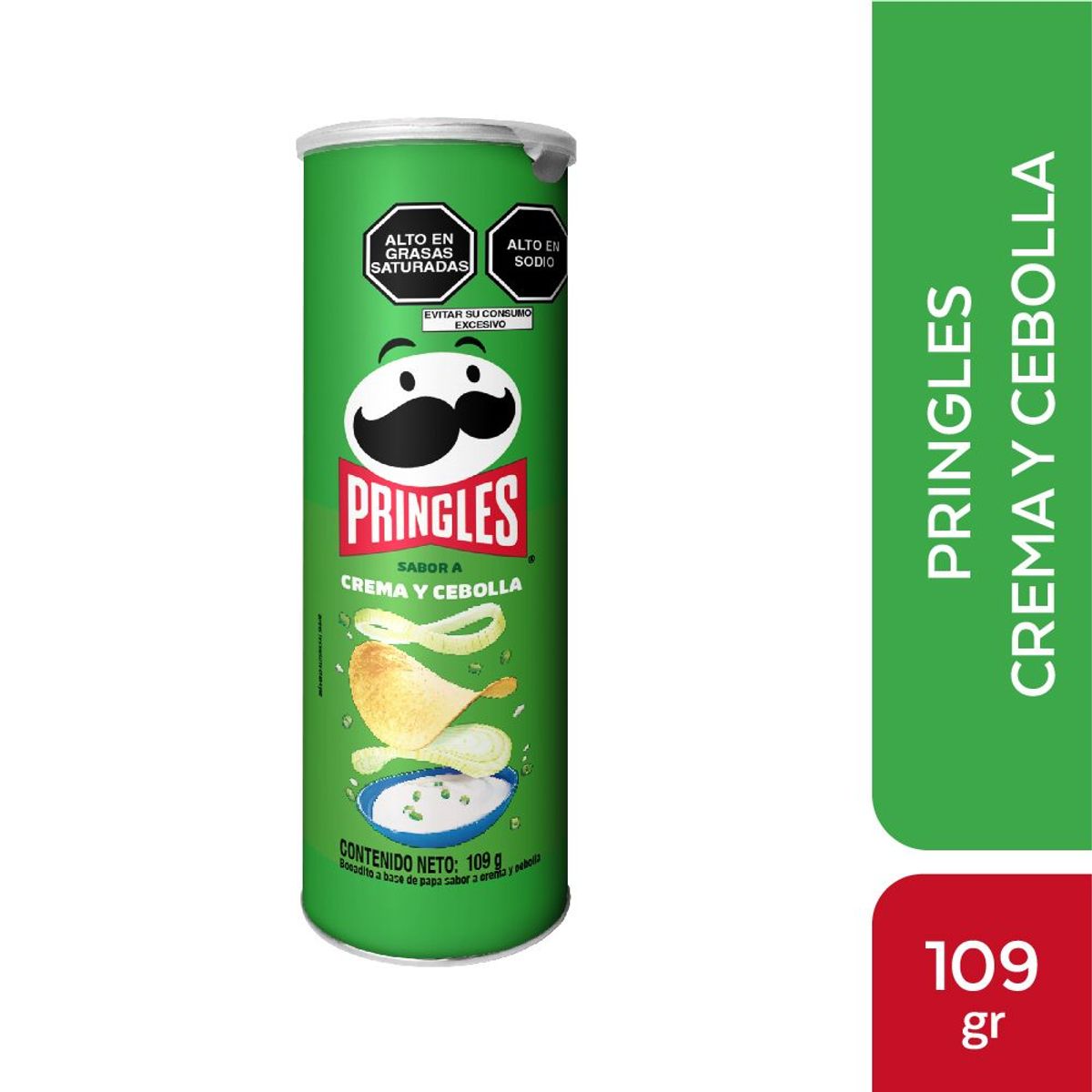 PRINGLES - Papas Pringles Sour Cream Envase 109 g