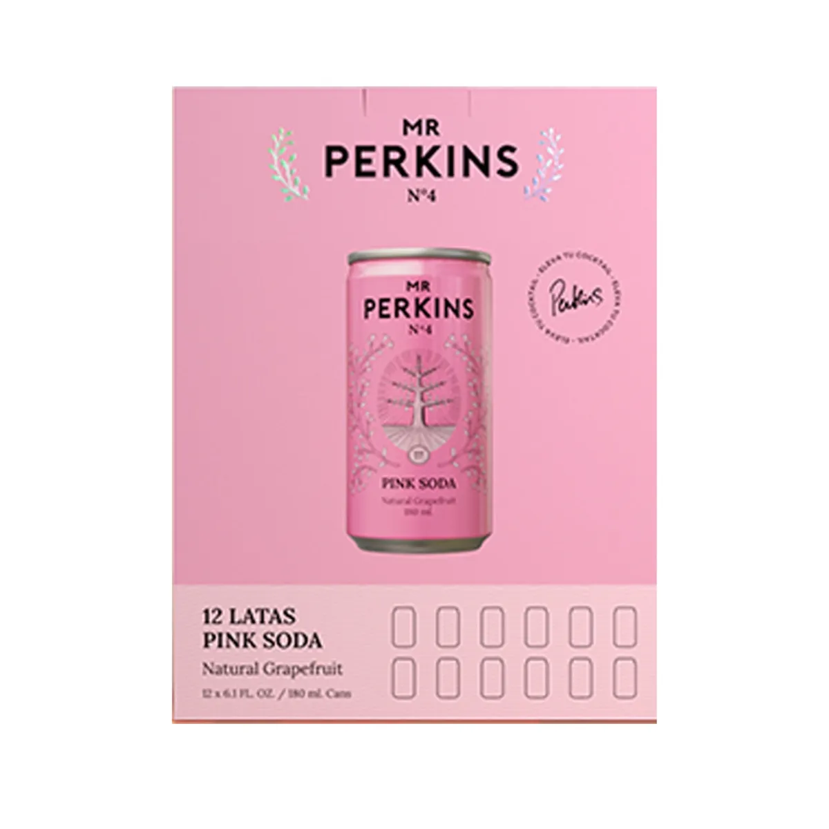 MR PERKINS - Pink Soda Mr Perkins Pack 12 Latas 180 mL