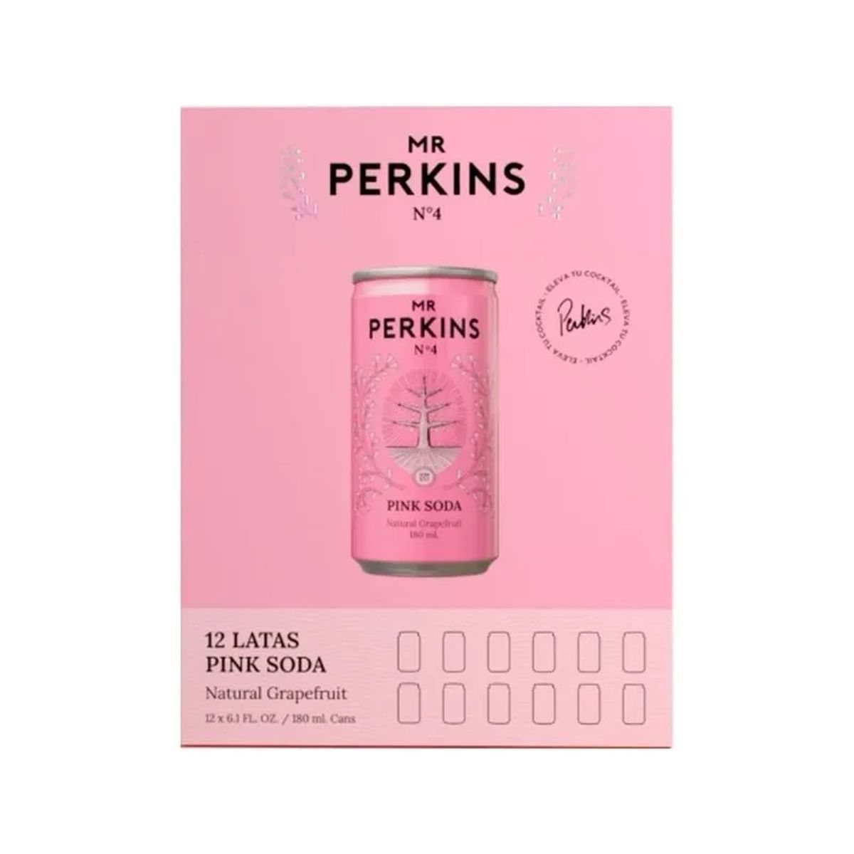 MR PERKINS - Pink Soda Mr Perkins Pack 12 Latas 180 mL