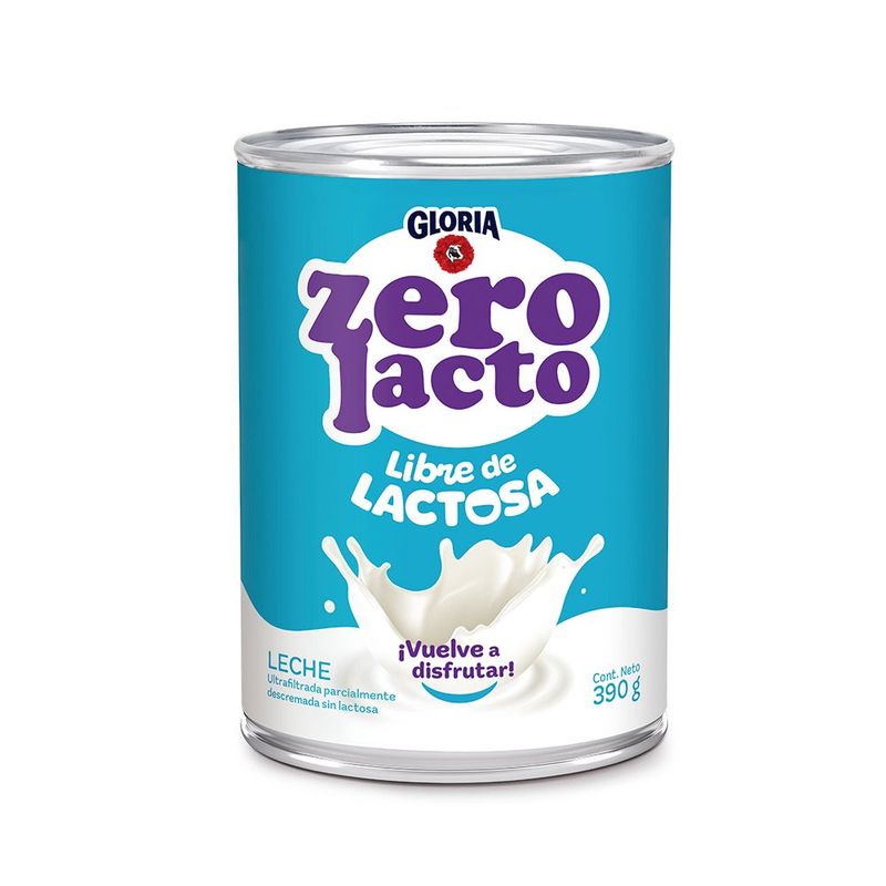 GLORIA - Leche Gloria Zero Lacto Sin Lactosa x 390 g