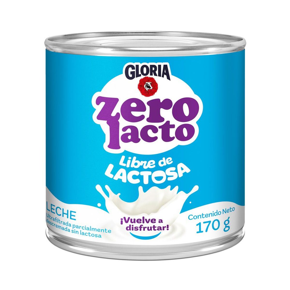 GLORIA - Leche Gloria Zero Lacto Lata 170 g