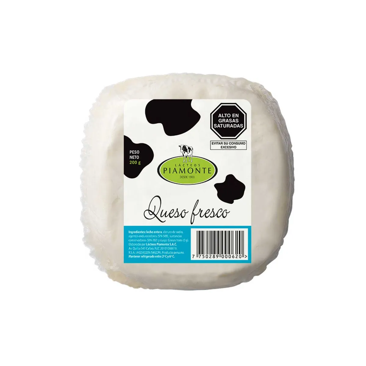 PIAMONTE - Queso Fresco Piamonte Empaque 200 g