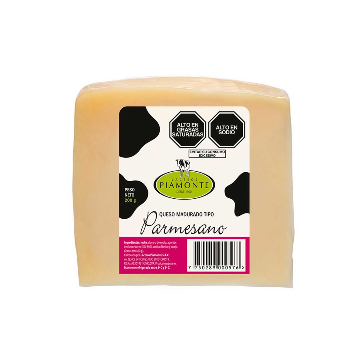 PIAMONTE - Queso Parmesano Piamonte Empaque 200 g