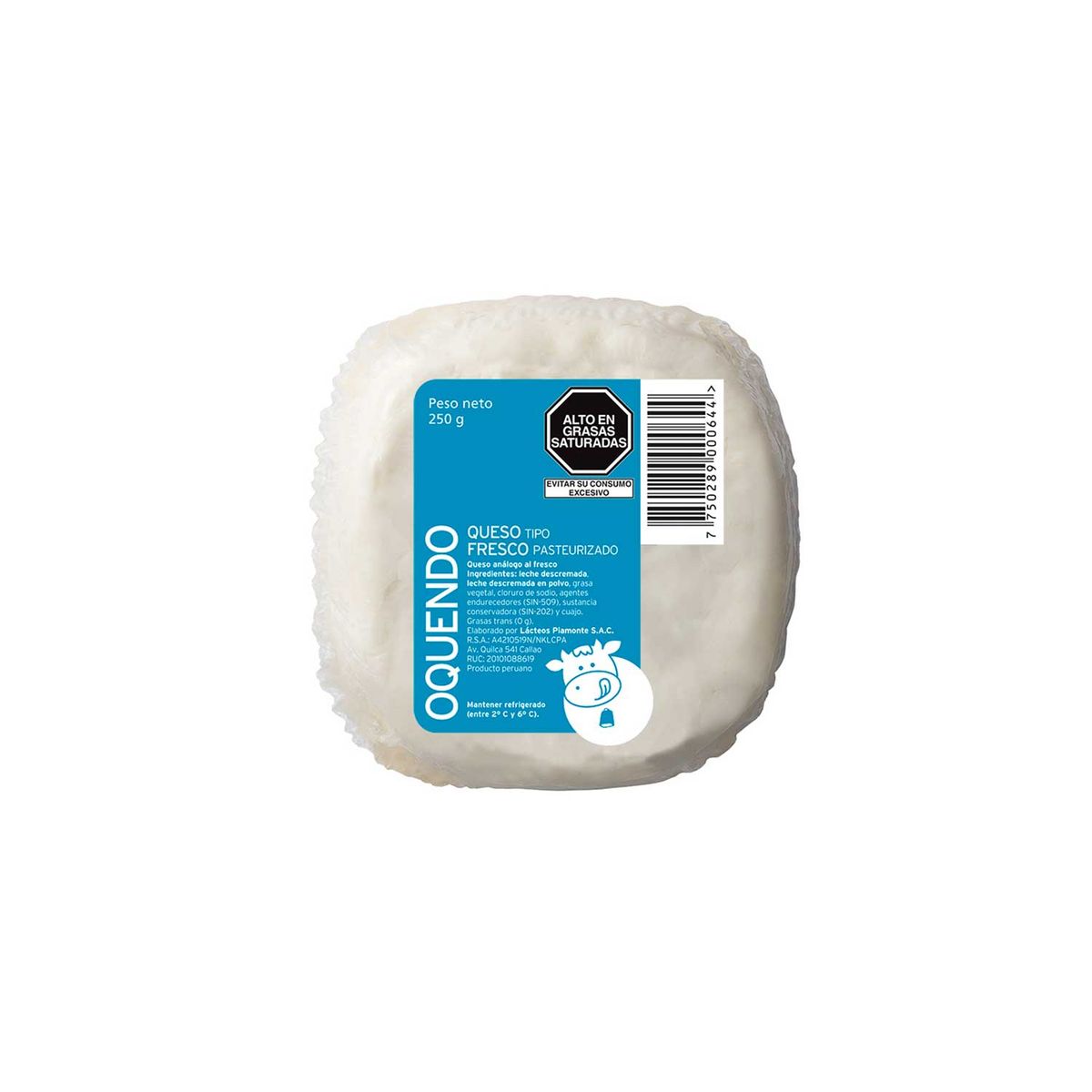 OQUENDO - Queso Fresco Pasteurizado Oquendo Empaque 250 g