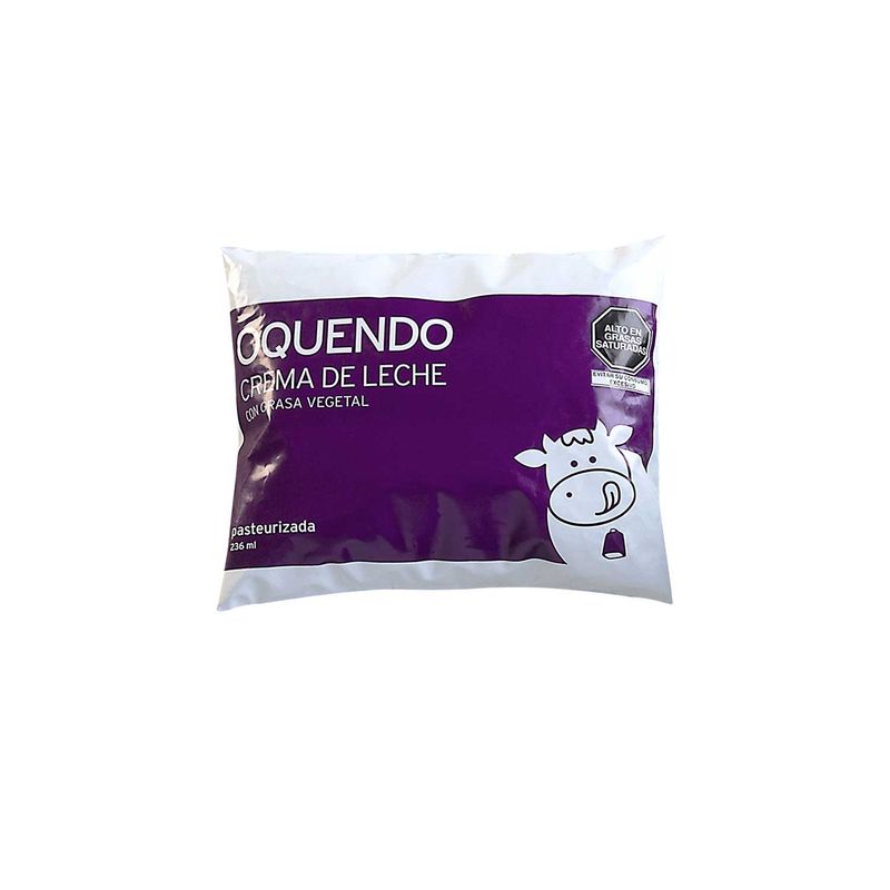 OQUENDO - Crema De Leche Oquendo Bolsa 236 mL