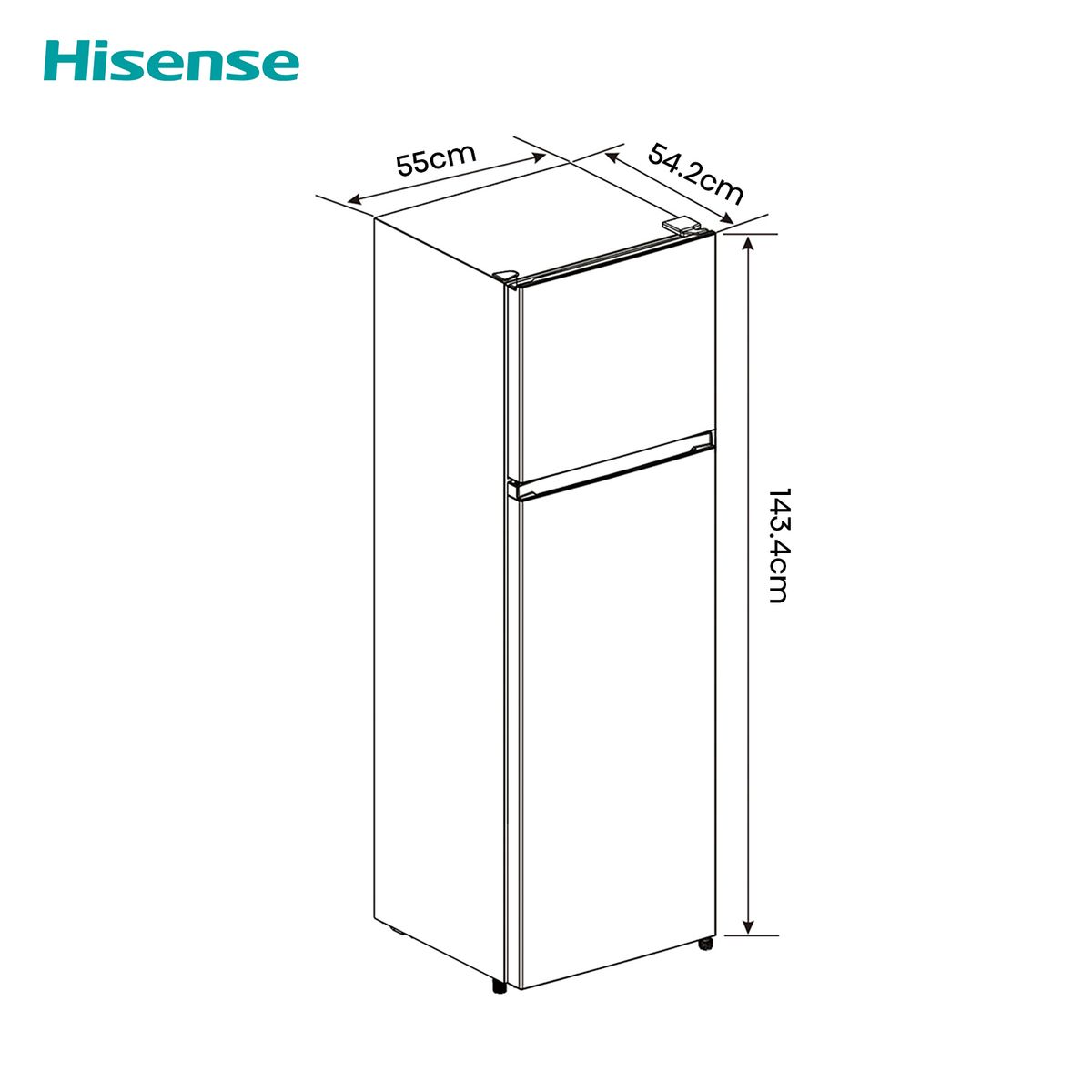 HISENSE - Refrigeradora Hisense RD267H Gris 205L Frost