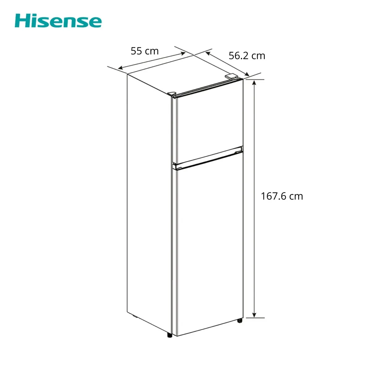 HISENSE - Refrigeradora Hisense RT319WL6B Gris 246L No Frost