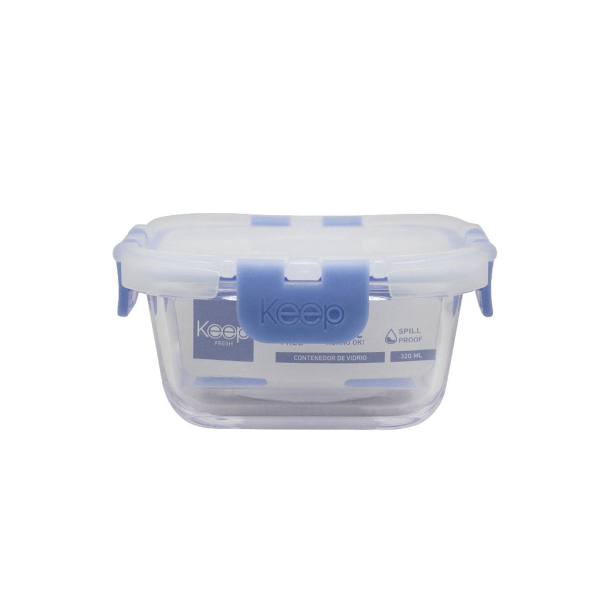 Keep - Hermético Cuadrado 320mL Glass Keep