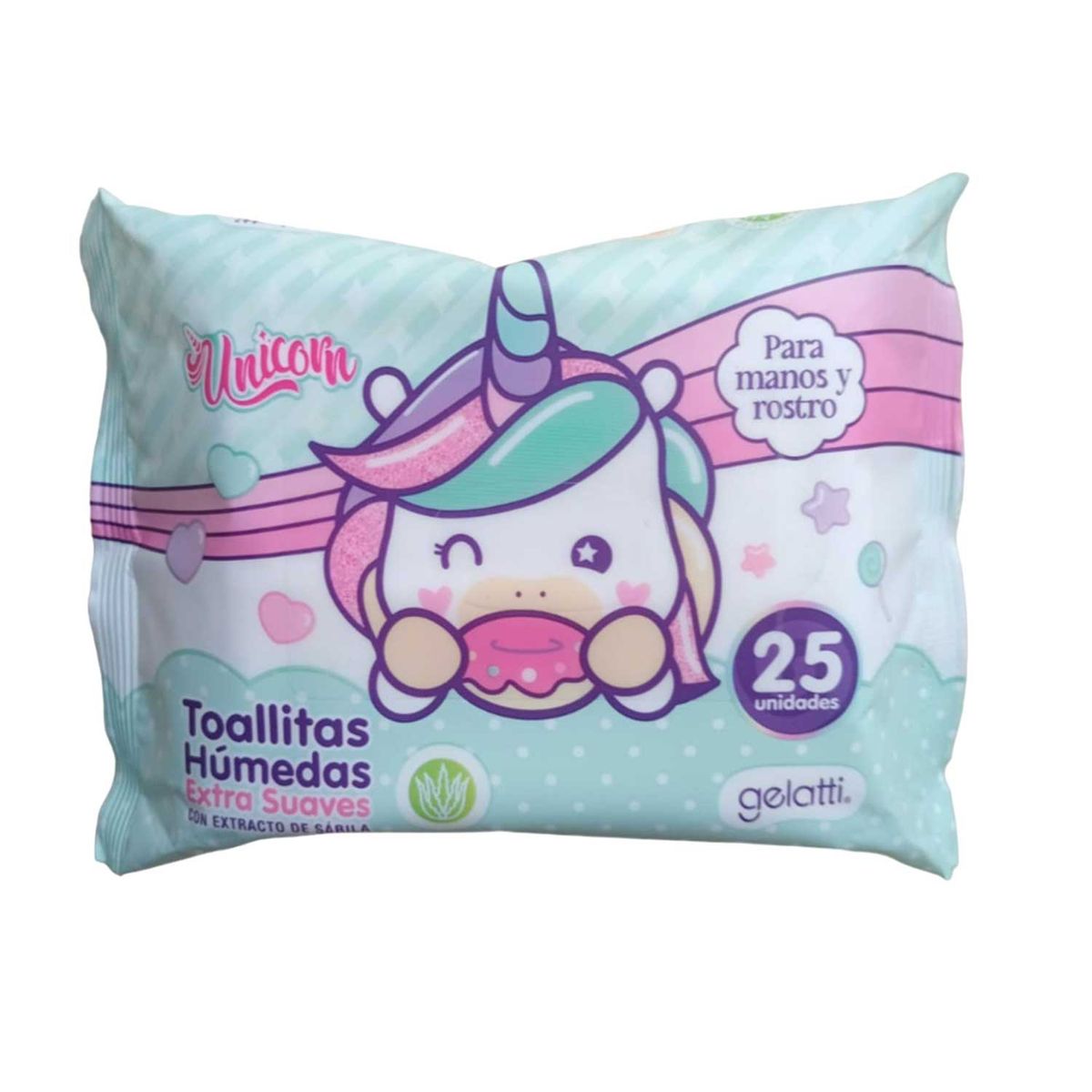 GELATTI - Toallitas Húmedas Gelatti Unicornio Empaque 25 Und