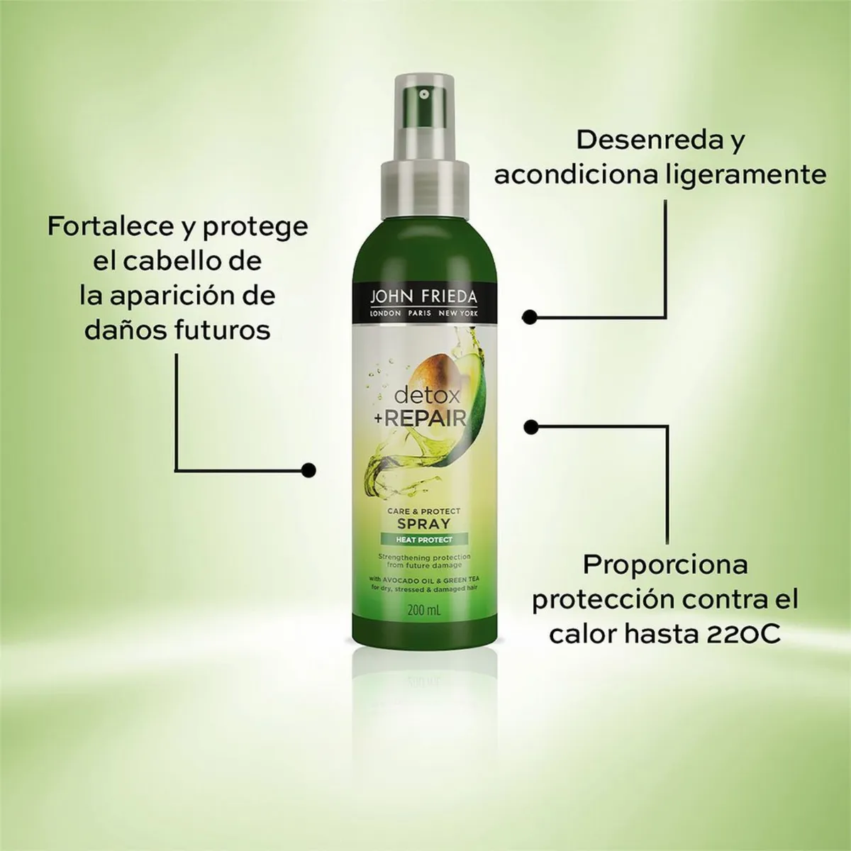 JOHN FRIEDA - Spray Capilar John Frieda Care & Protect Detox & Repair Envase 200 mL