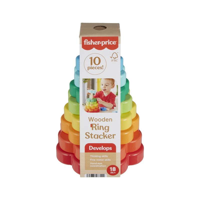 FISHER PRICE - Fisher Price Anillos Apilables de Madera