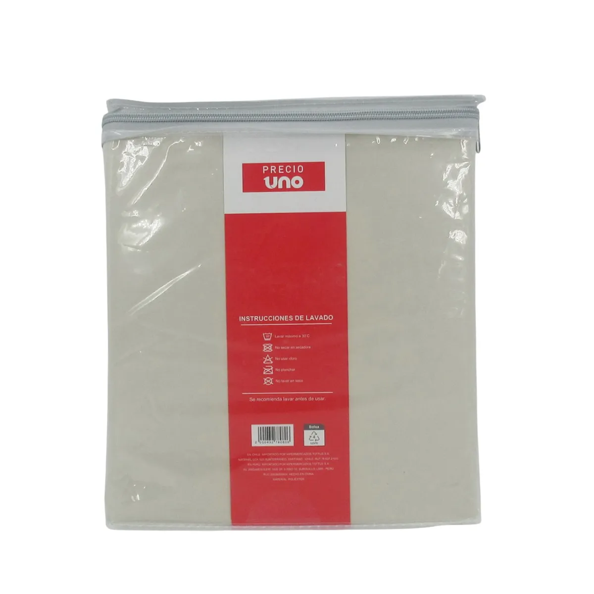 PRECIO UNO - Juego de Sábanas Microfibra 1.5Plz Beige Pu