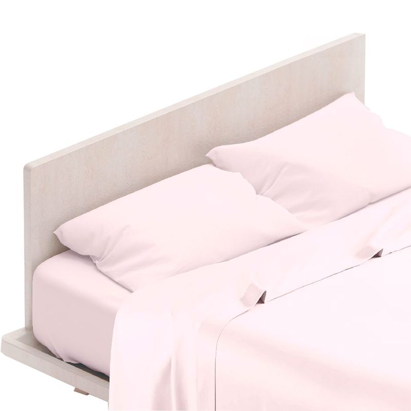 Plazas Tottus Almohadas Juego De Sábanas Microfibra 2Plaza Rosa Pu