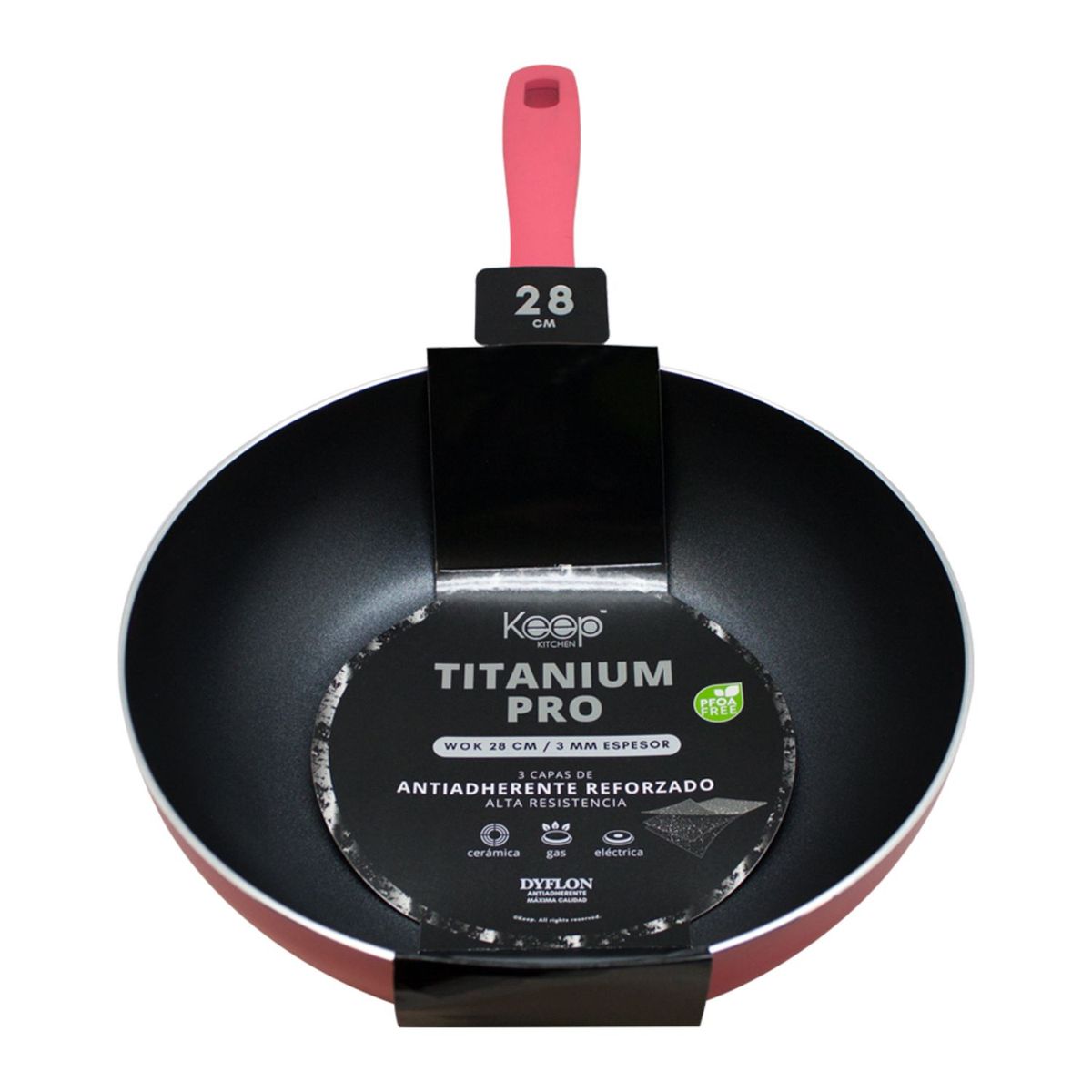 KEEP - Sarten Wok Titanium Pro Keep