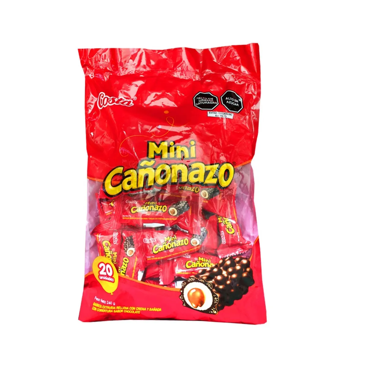 COSTA - Barra Costa Mini Cañonazo Bolsa 20 Und