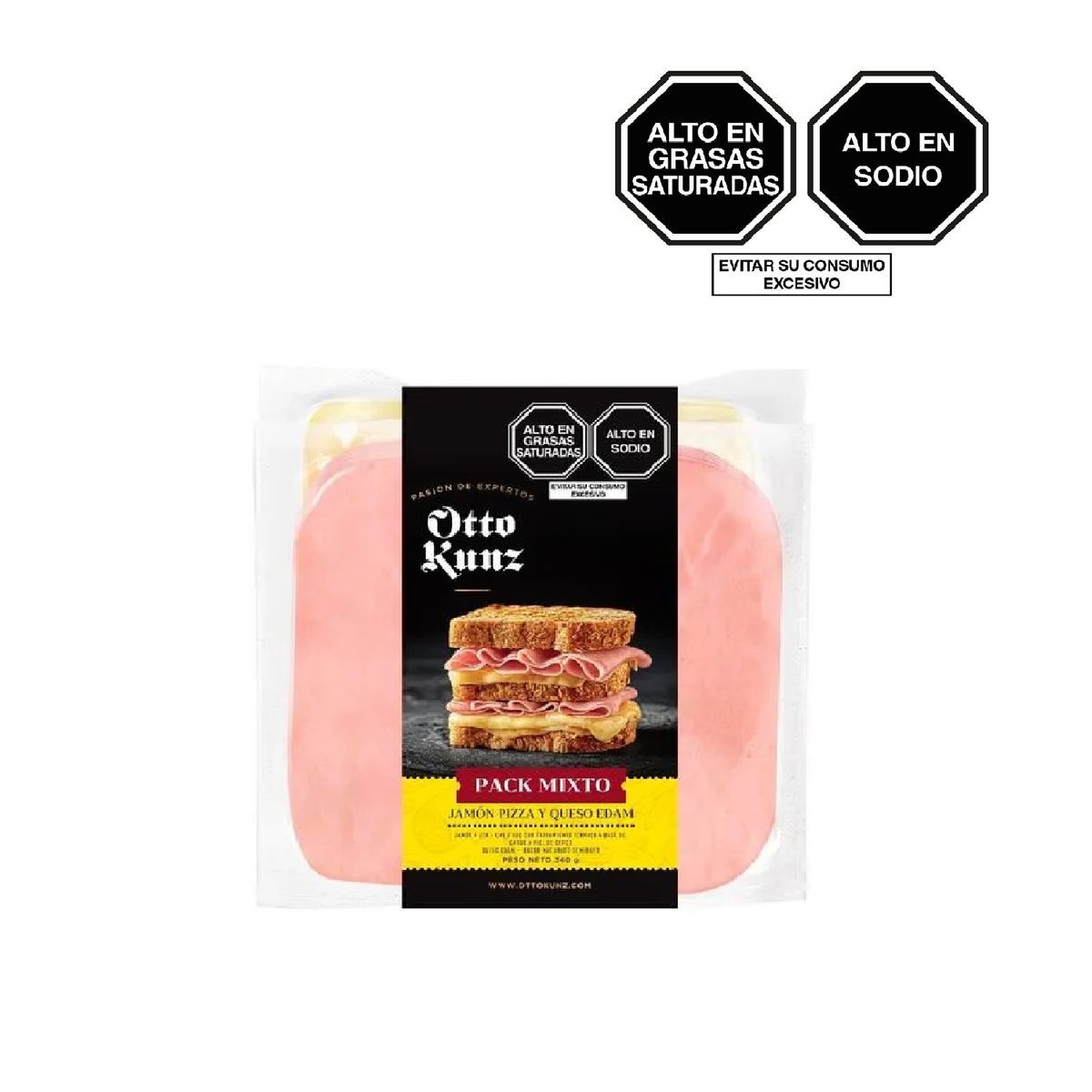 OTTO KUNZ - Pack Jamón Y Queso Otto Kunz Empaque 340 g