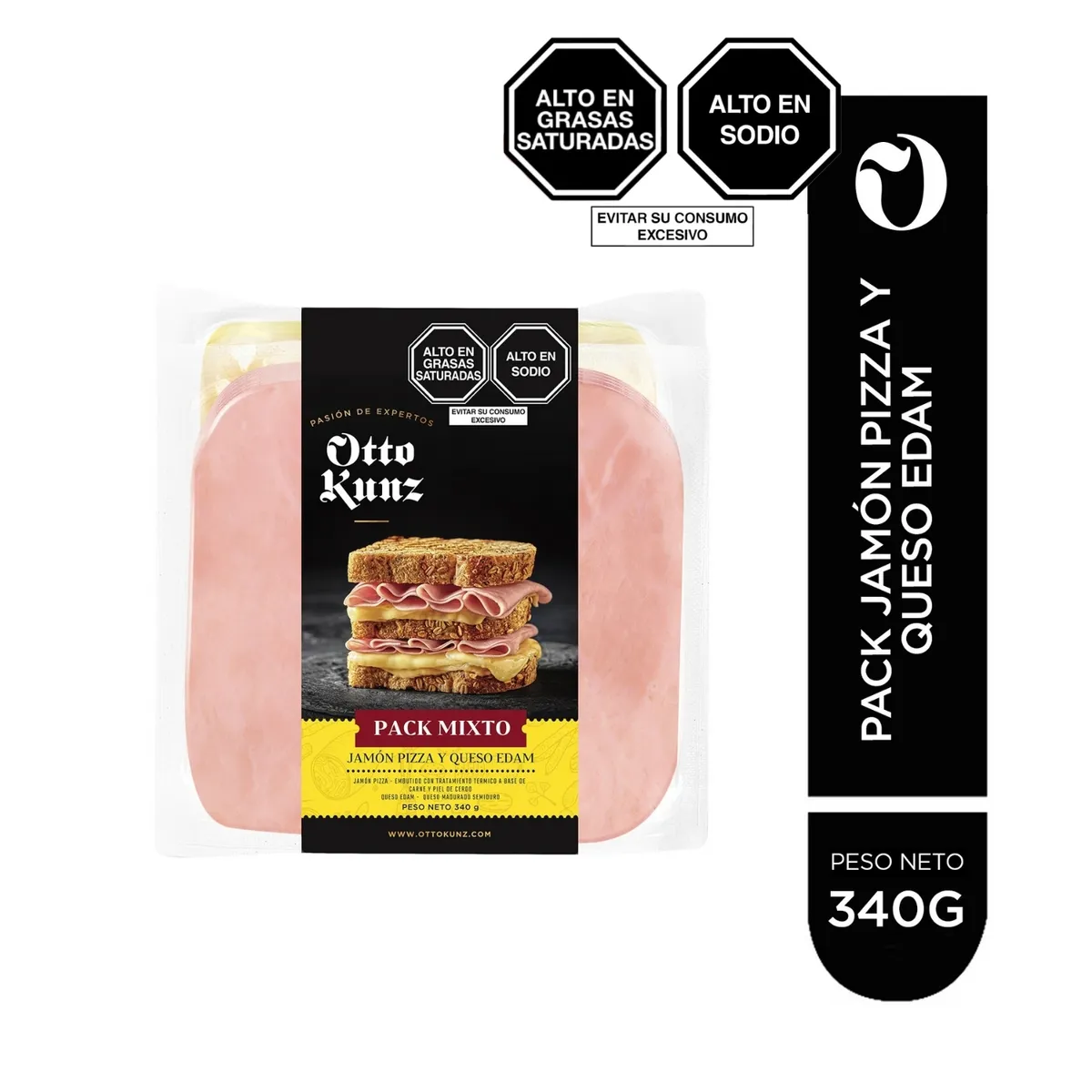 OTTO KUNZ - Pack Jamón Y Queso Otto Kunz Empaque 340 g