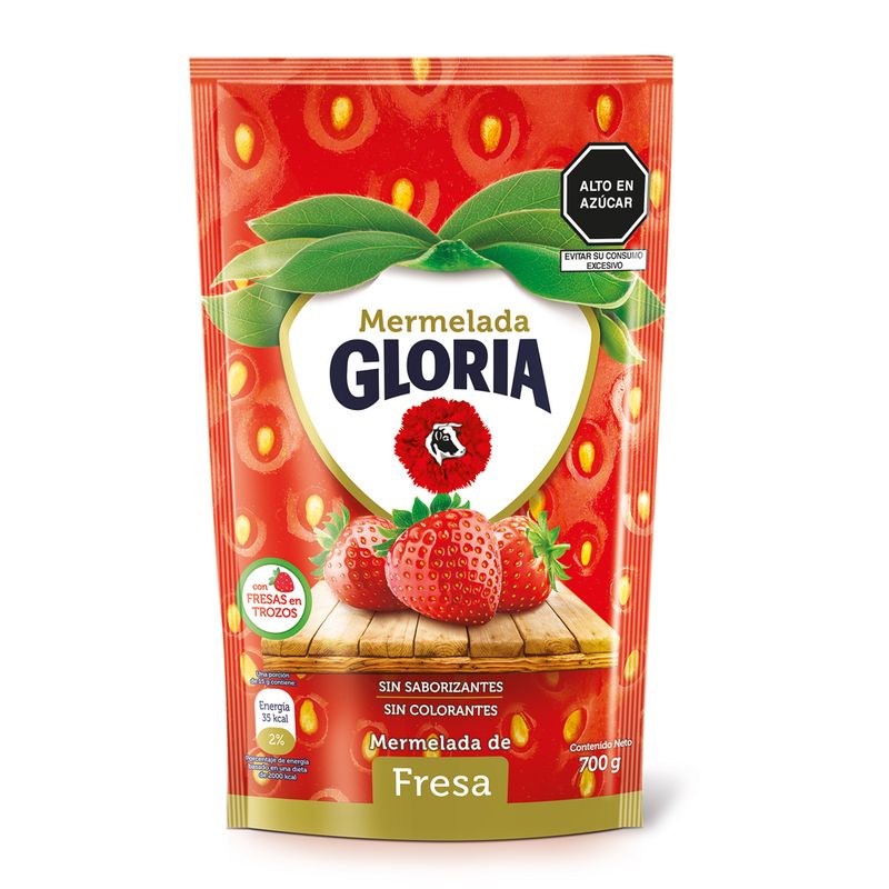 GLORIA - Mermelada Gloria Fresa Doypack 700 g