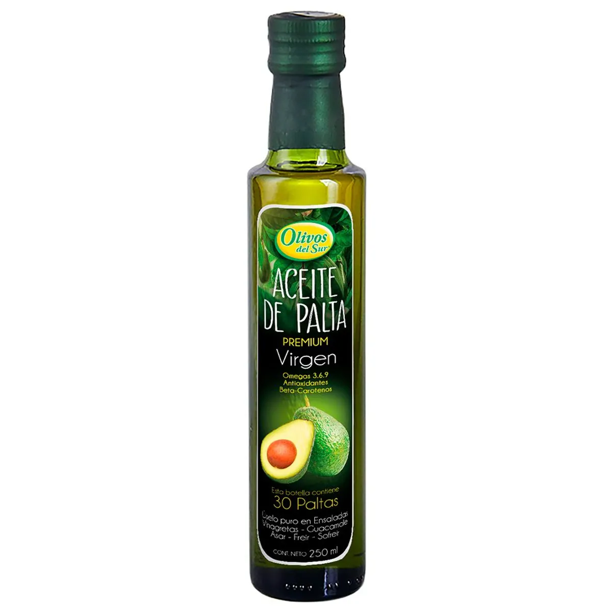 OLIVOS DEL SUR - Aceite de Palta Virgen Olivos del Sur Envase 250 mL