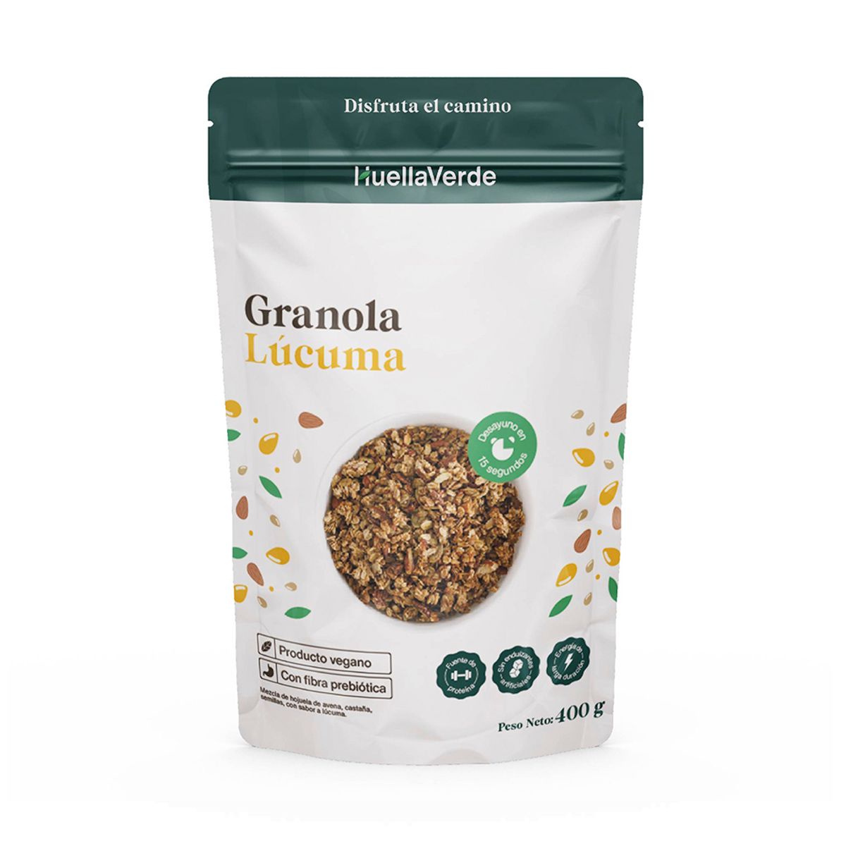 HUELLA VERDE - Granola Huella Verde Lúcuma Envase 400 g
