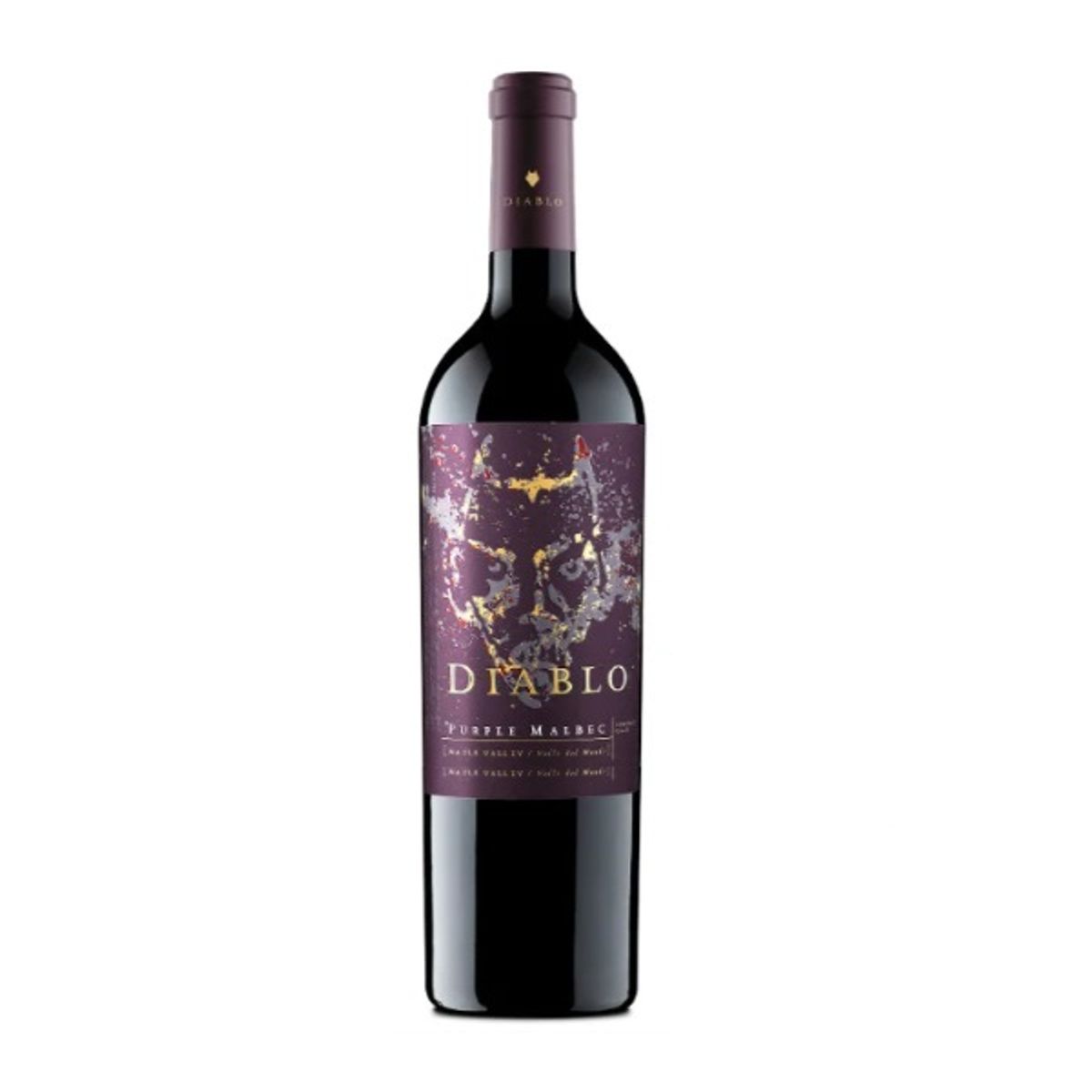 DIABLO - Vino Tinto Diablo Purple Malbec Botella 750 mL
