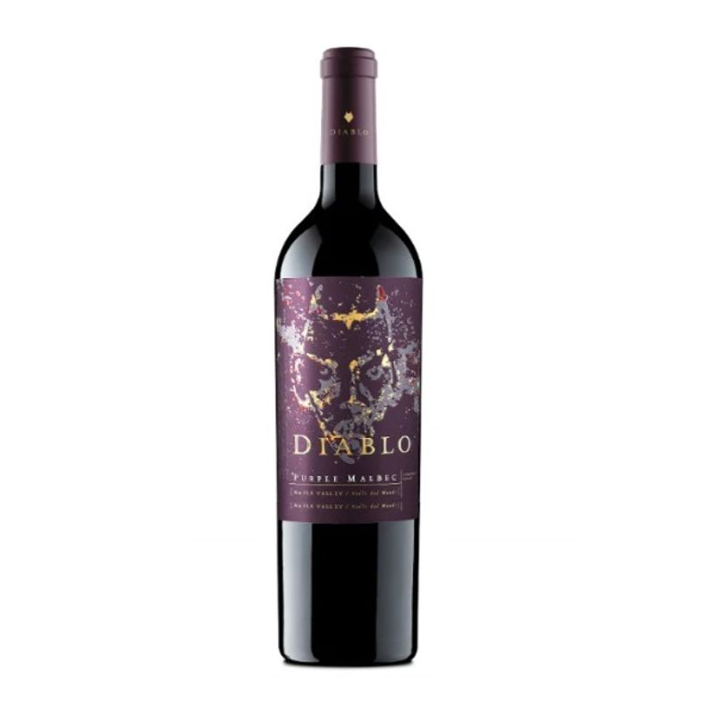 DIABLO - Vino Tinto Diablo Purple Malbec Botella 750 mL