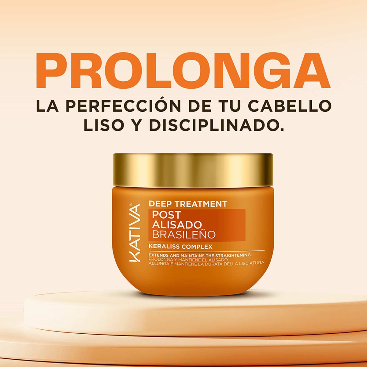 KATIVA - Crema Capilar Kativa Post Alisado Brasilero Deep Treat Envase 300 mL