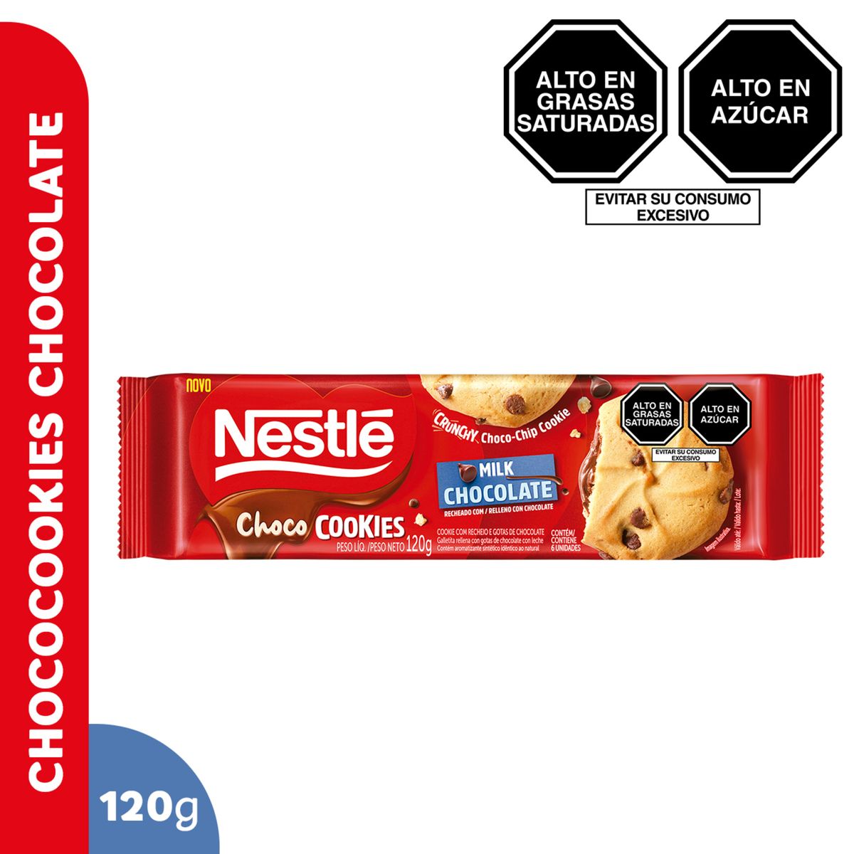 NESTLE - Galleta Nestle Choco Cookies Chocolate 120 g