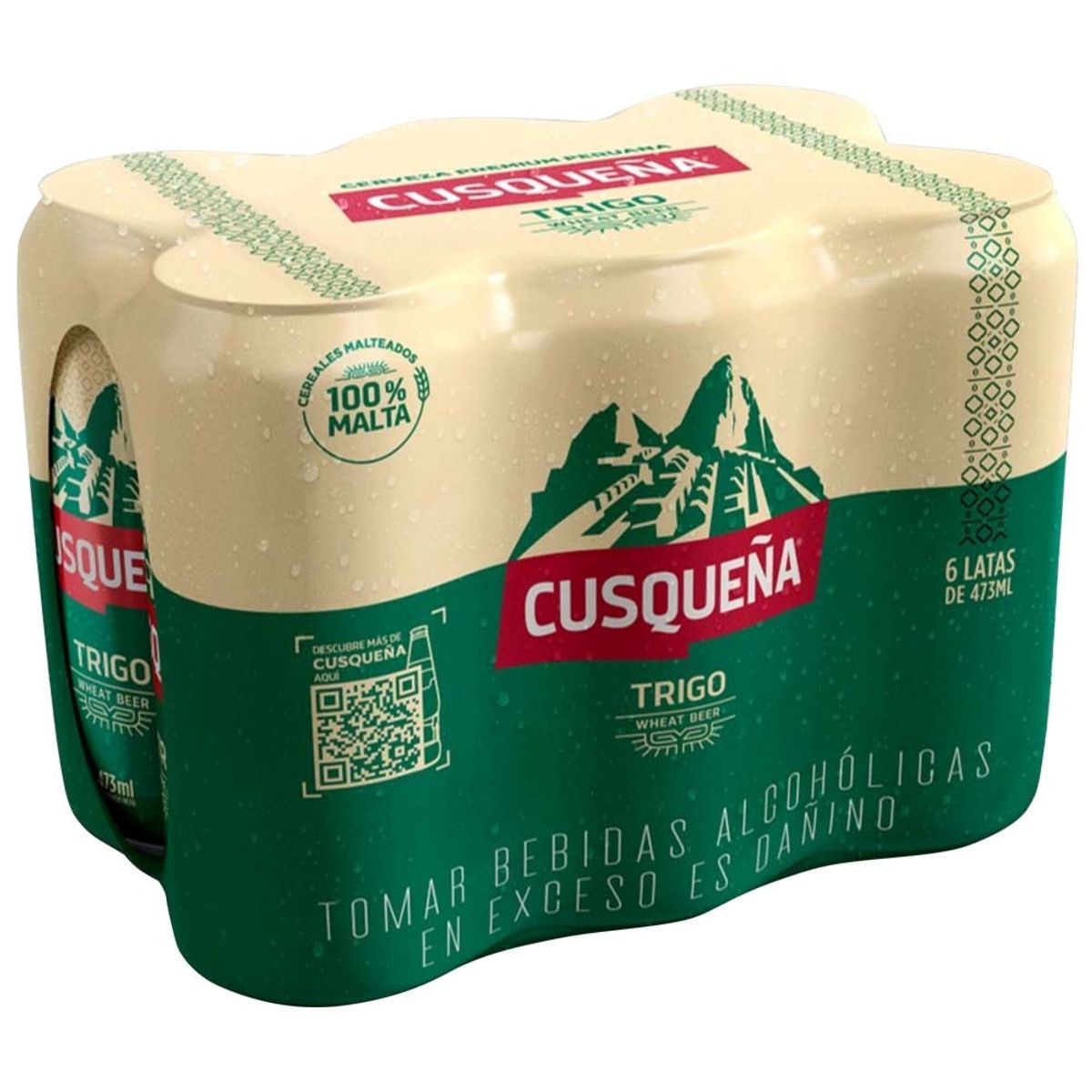 CUSQUENA - Cerveza Cusqueña Trigo Sixpack Lata 473 mL