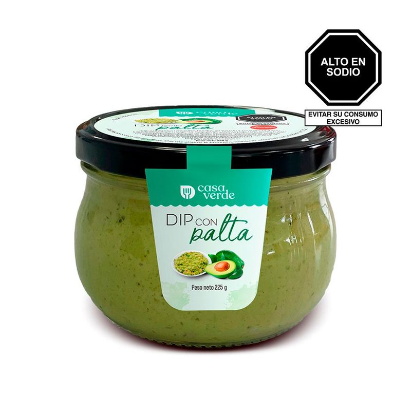 CASA VERDE - Dip Con Palta Frasco x 225 g