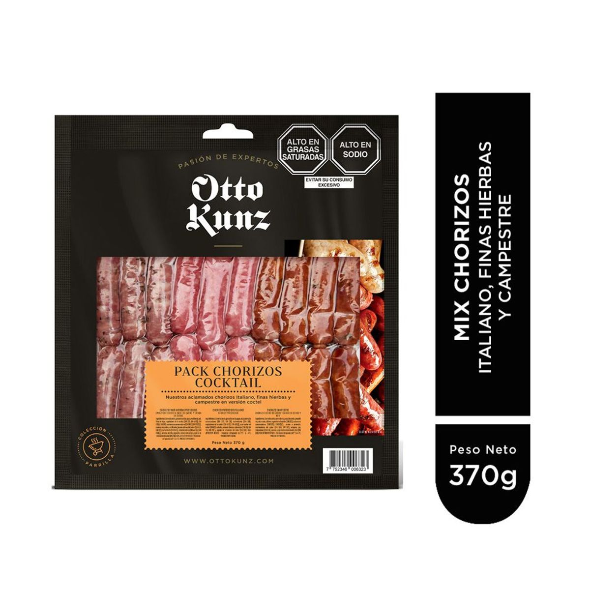 OTTO KUNZ - Chorizo Cocktail Otto Kunz Empaque 370 g