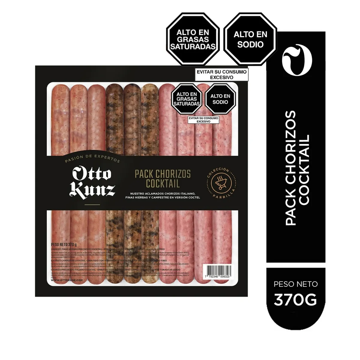 OTTO KUNZ - Chorizo Cocktail Otto Kunz Empaque 370 g