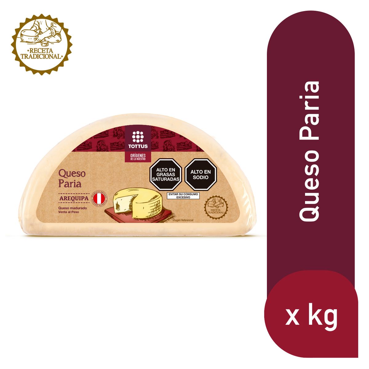 TOTTUS ORIGENES - Queso Paria Arequipa Tottus Origenes x Kg
