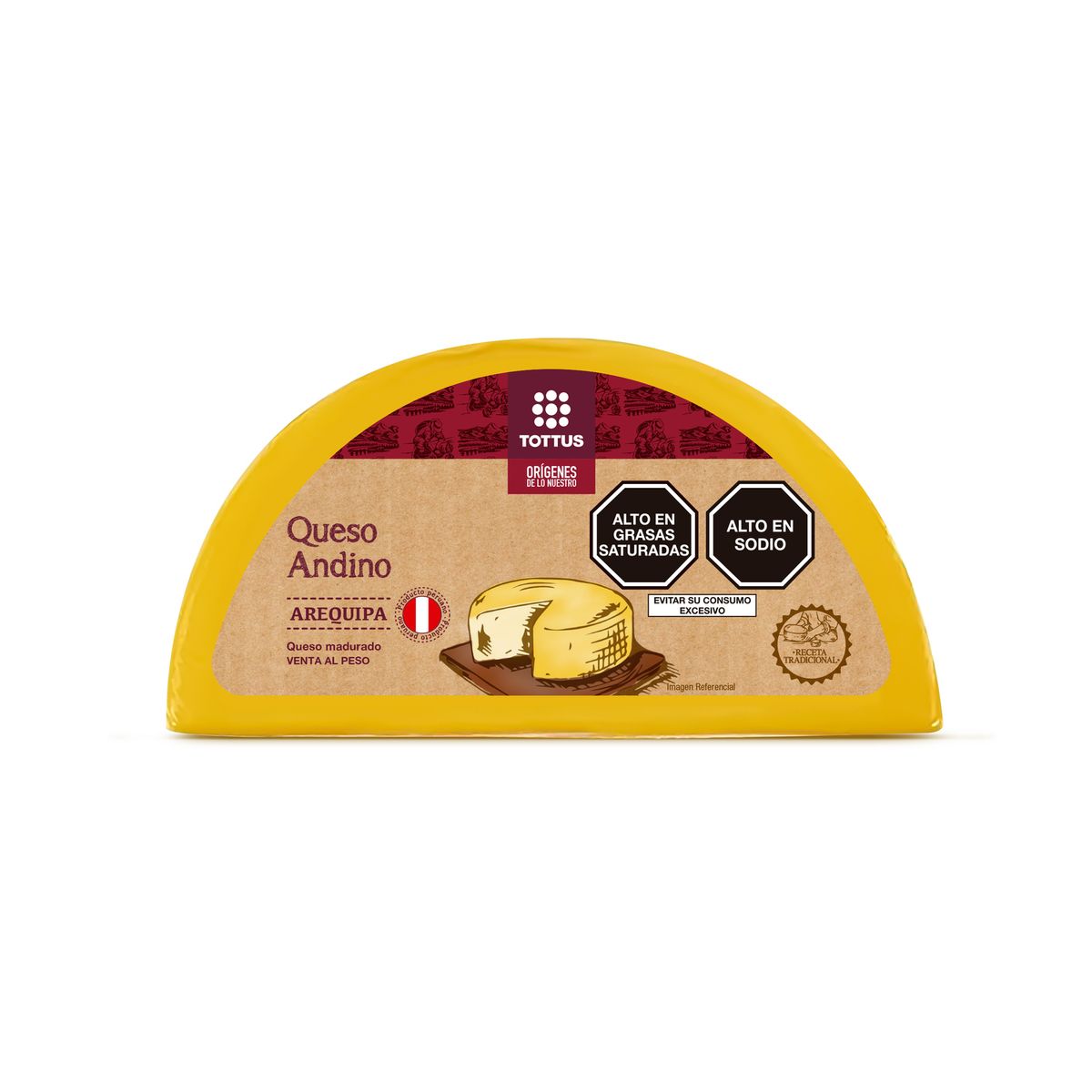 TOTTUS ORIGENES - Queso Andino Arequipa Tottus Origenes x Kg