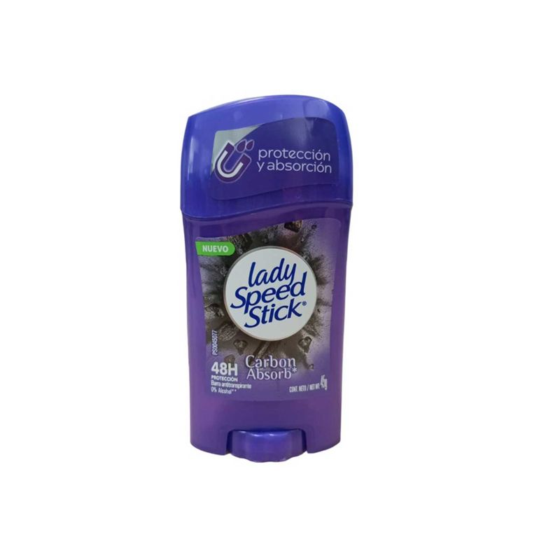 LADY SPEED STICK - Antitranspirante Lady Speed Stick Barra Carbón Envase 45 g