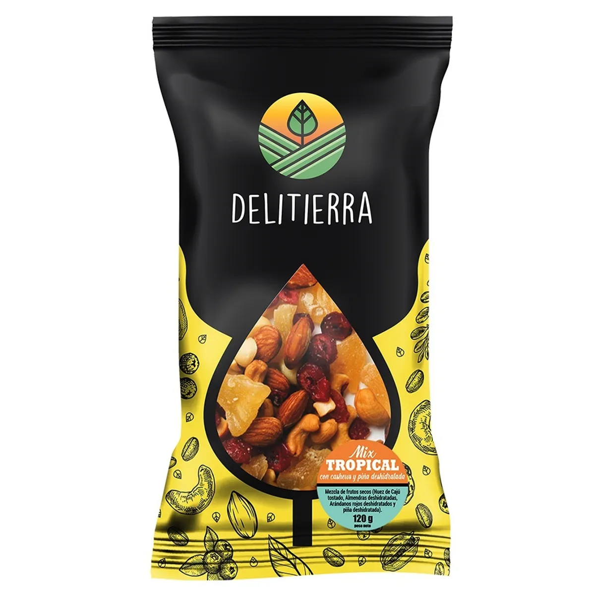 DELITIERRA - Cocktail Delitierra Mix Tropical Bolsa 120 g