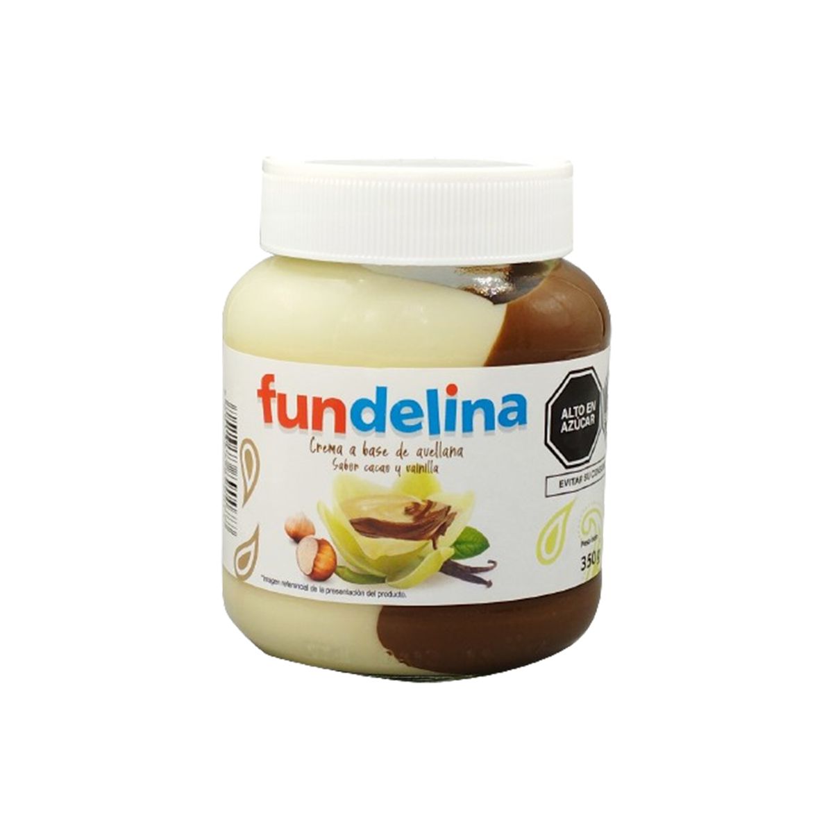 FUNDELINA - Crema de Avellanas Fundelina Sabor Vainilla Envase 350 g