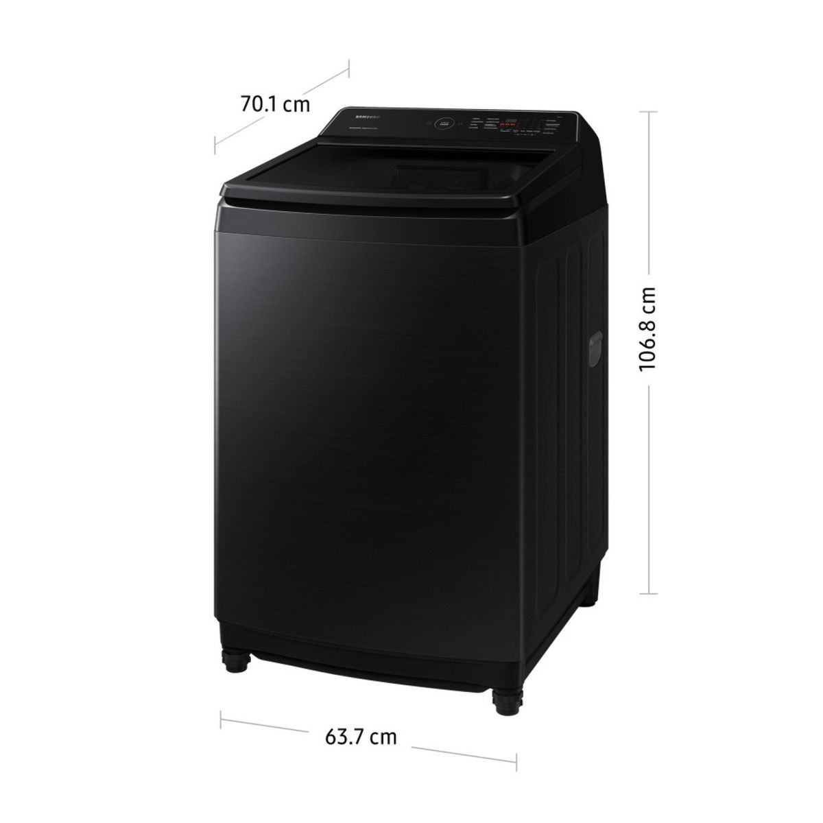 SAMSUNG - Lavadora Samsung WA17CG6441BVPE Ecobubble 17Kg Negro