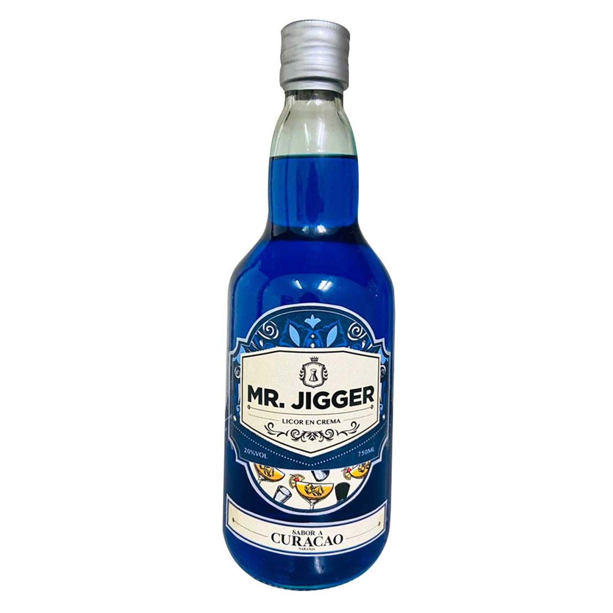 MR JIGGER - Licor en Crema Mr Jigger Curacao Botella 750 mL