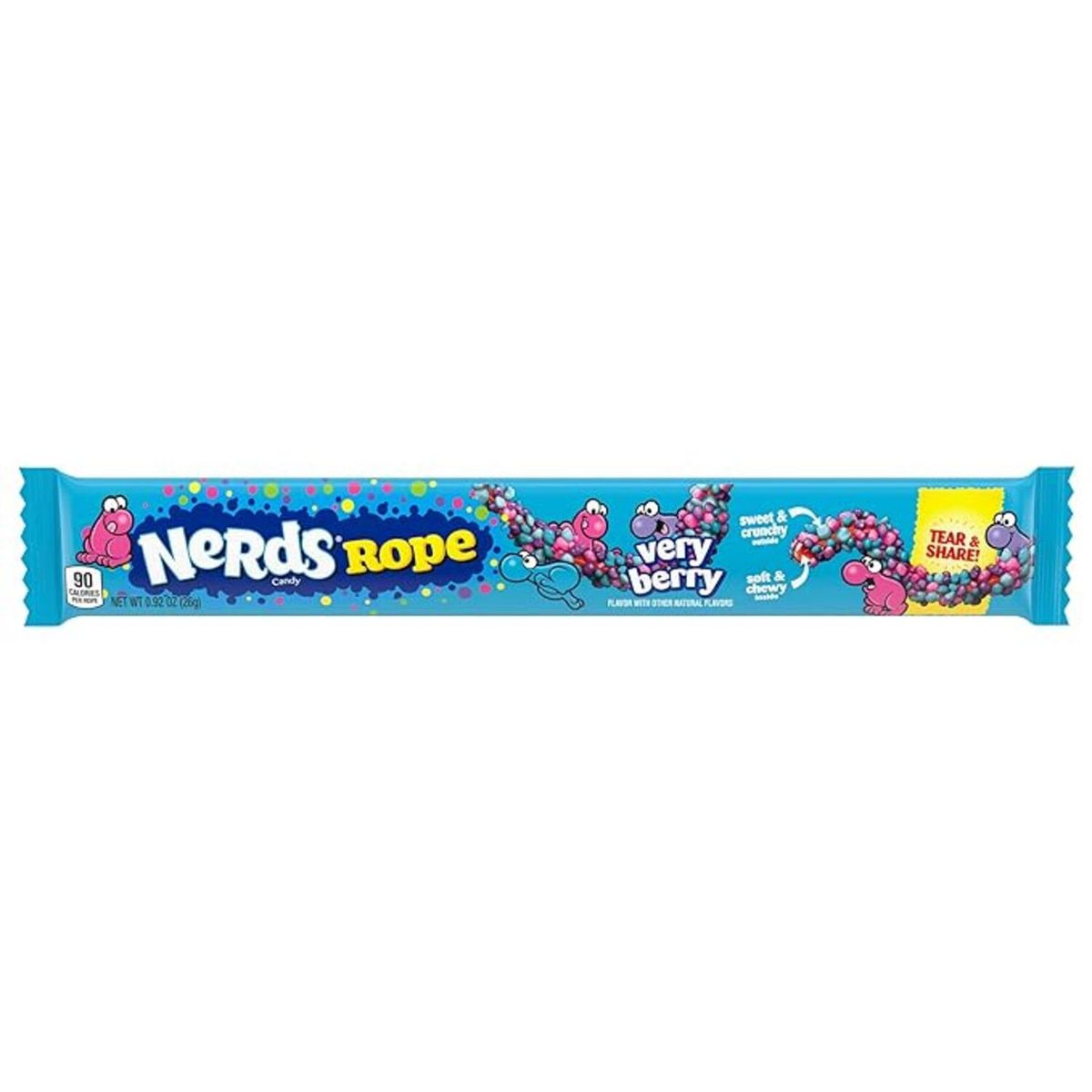 NERDS - Caramelos Nerds Rope Very Berry Empaque 26 g