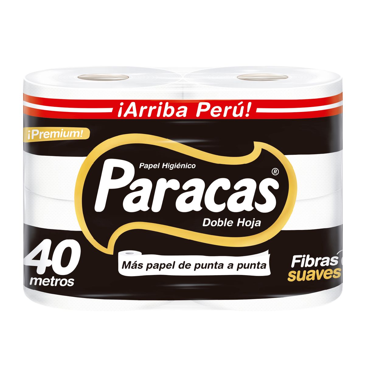 PARACAS - Papel Higiénico Paracas Black Empaque 4 Und