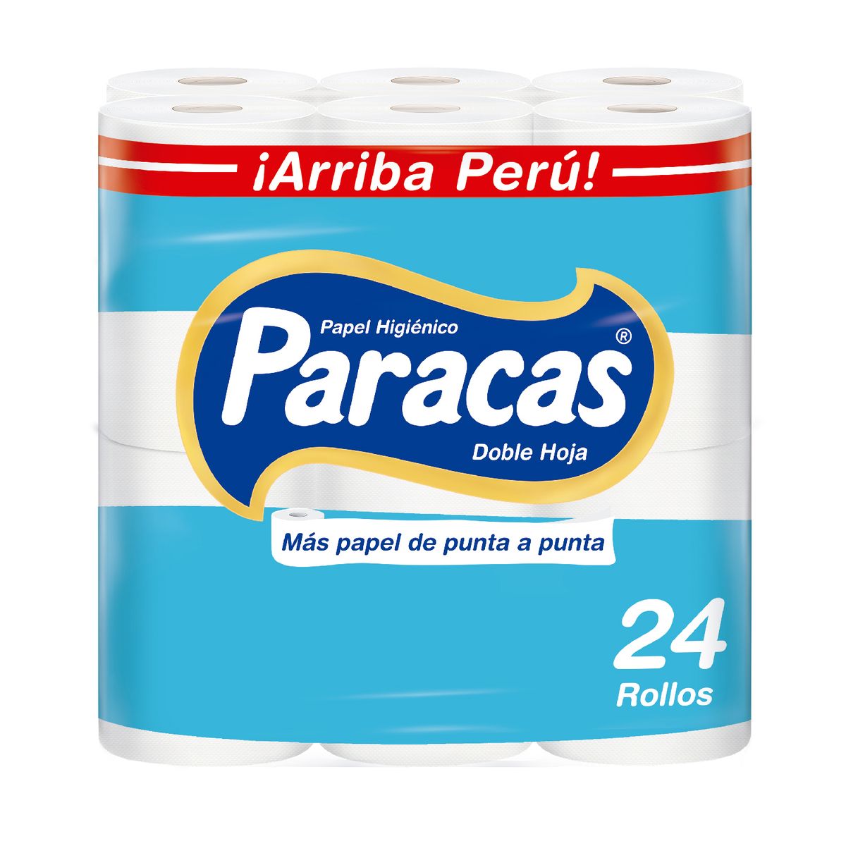 PARACAS - Papel Higiénico Paracas Celeste Empaque 24 Und