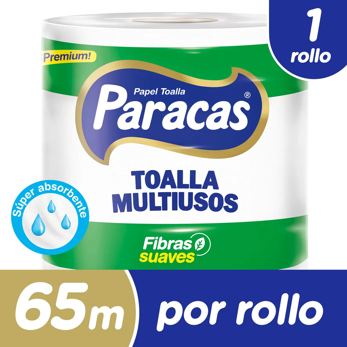 PARACAS - Papel Toalla Paracas Multiusos Verde Empaque 1 Und