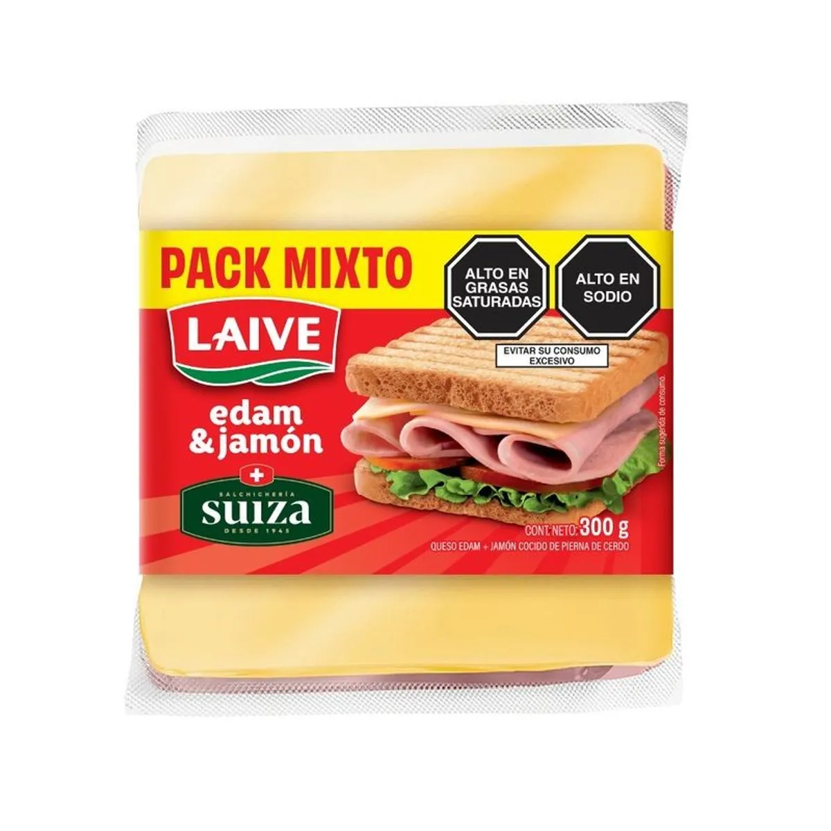 SUIZA - Pack Queso Edam + Jamón Americano Suiza 300 g